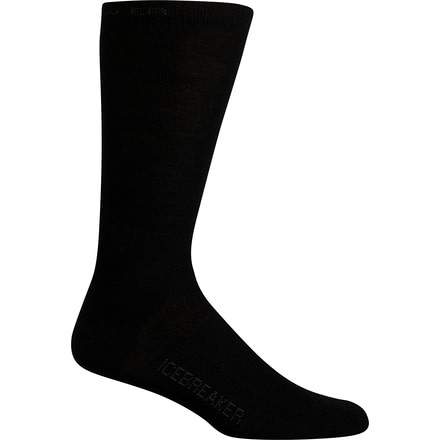 Icebreaker Hike Liner Crew Sock - Mens-Black-Medium