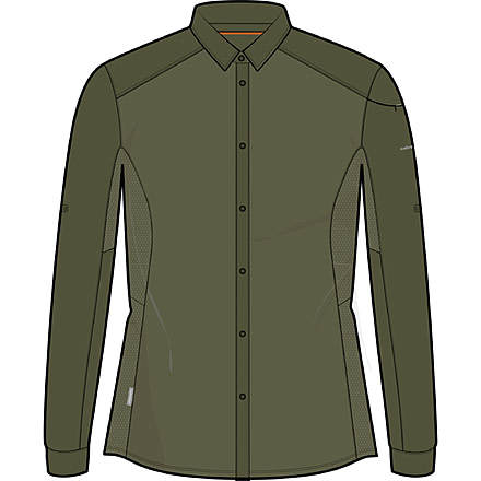 Icebreaker Hike Long Sleeve Top - Women's, Loden, Medium, IB0A56OL069M