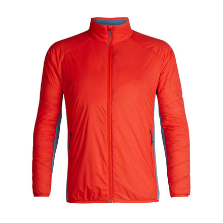 Icebreaker Hyperia Lite Hybrid Long Sleeve Zip - Mens, Chili Red, Small, 104288-601-S