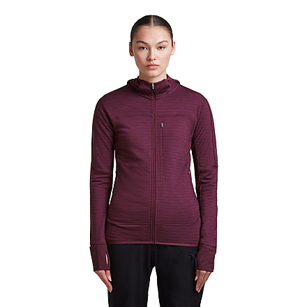 Icebreaker Merino Blend 300 RealFleece Descender Long Sleeve Zip Hoodie - Womens