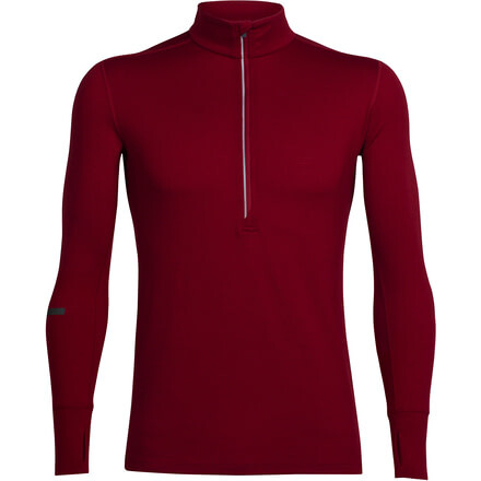 Icebreaker Incline Long Sleeve Half Zip - Men's-Oxblood-X-Large