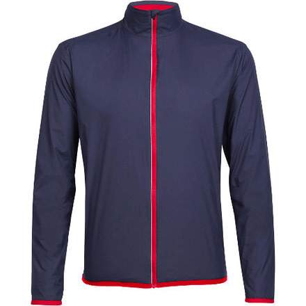 Icebreaker Incline Long Sleeve Windbreaker - Men's -Stealth/Rocket-Small