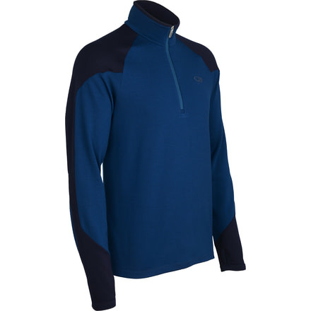 Icebreaker Legion Long Sleeve Half Zip - Men's-Black-Large