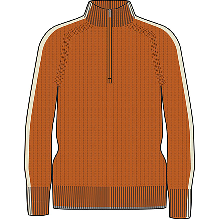 Icebreaker Lodge Long Sleeve Half Zip Sweater - Men's, Earth/Undyed/Cb, Small, IB0A56JK887S
