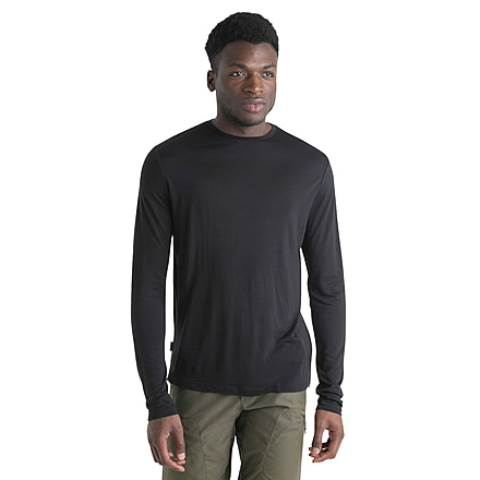 Icebreaker Men Merino 125 Cool-Lite Sphere LS Tee, Black, M, IB0A56ZL001M