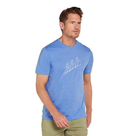 Icebreaker Men Merino 150 Tech Lite SS Tee Natural Ski Tour, Baja, M, IB0A573101DM