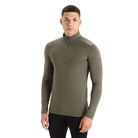 Icebreaker Men Merino 200 Oasis LS Half Zip, Loden, XL, IBB04367069XL