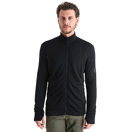 Icebreaker Men Merino 260 Quantum LS Zip, Black, L, IBBA56W1001L