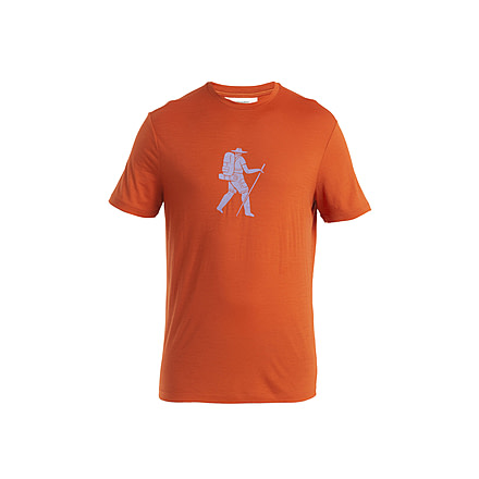 Icebreaker Merino 150 Tech Lite III SS Tee Trail Hiker - Mens, Molten, Large, IB0A56WZA84L