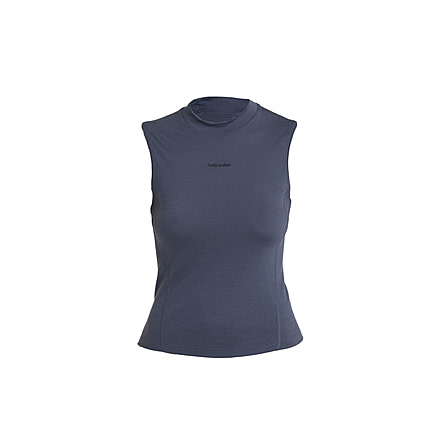 Icebreaker Merino 200 Hike Mock Neck Tank Top - Womens, Graphite, Small, IB0A56YQ884S