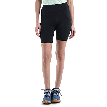 Icebreaker Merino 260 Fastray II 8in High Rise Shorts - Womens, Black, Small, IB0A56XJ001S