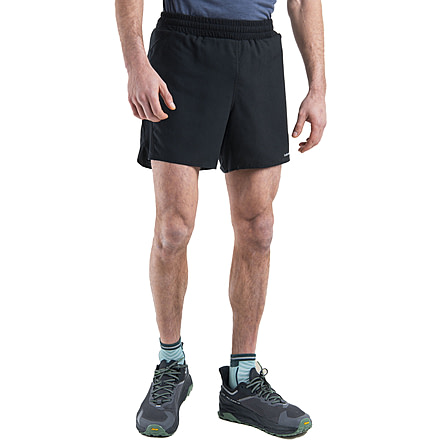 Icebreaker Merino Blend 125 ZoneKnit Speed 6'' Shorts - Men's, Black, Medium, IB0A56X9001M