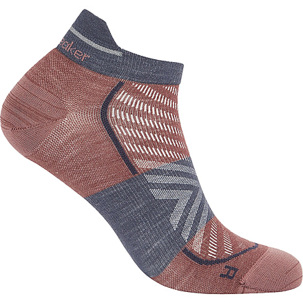 Icebreaker Merino Blend Run+ Ultralight Micro Socks - Mens, Carob/Graphite, Large, IB0A56VH0FFL