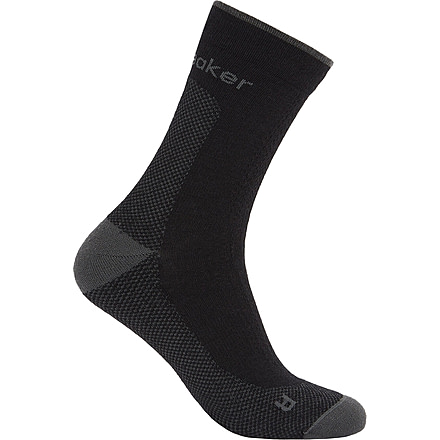 Icebreaker Merino Hike+ Ultralight Quarter Socks - Men's, Black/Obsidian, Medium, IB0A578R0FBM