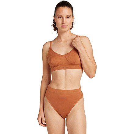 Icebreaker Merino Queens Clasp Bra - Womens, Dusty Clay, Extra Small, IB0A59HR0B0XS