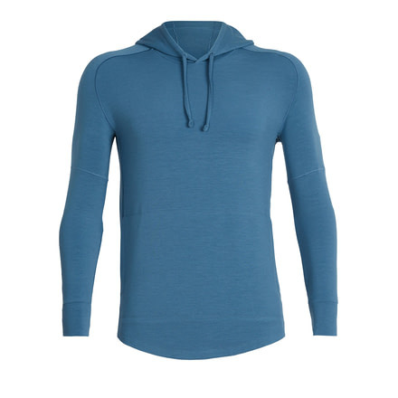 Icebreaker Cool-Lite Momentum Long Sleeve Hood - Men's, Thunder, Medium, 103615404M