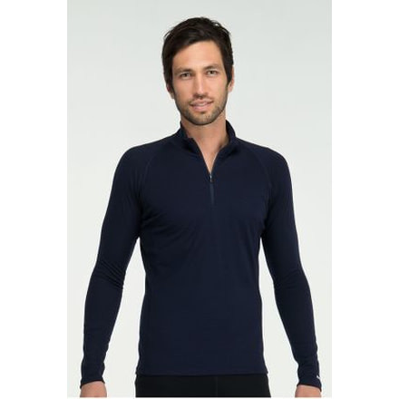 Icebreaker Mondo Long Sleeve Half Zip 200 - Men's-Large-Splash/Sail Stitch