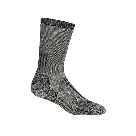 Icebreaker Mountaineer Mid Calf Socks - Women's, Jet Heather/Espresso, Medium, IB101280136M