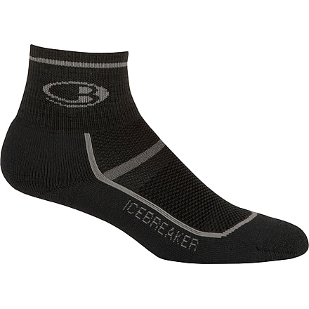 Icebreaker Multisport Ultralite Mini Sock - Men's-Oil/Silver/Oil-Large