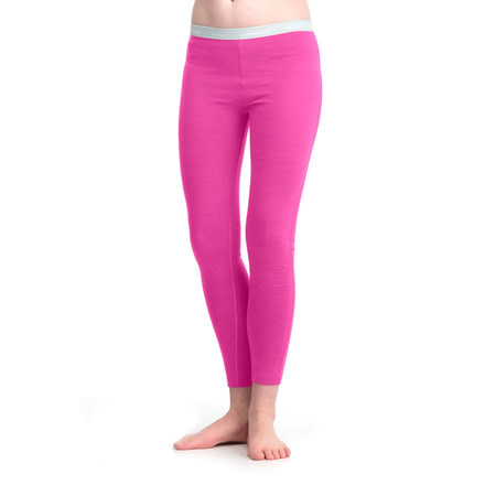 Icebreaker Oasis Legging - Girl's-Magenta/White-8