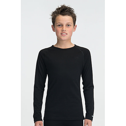 Icebreaker Oasis Long Sleeve Crew - Boys-Black-12