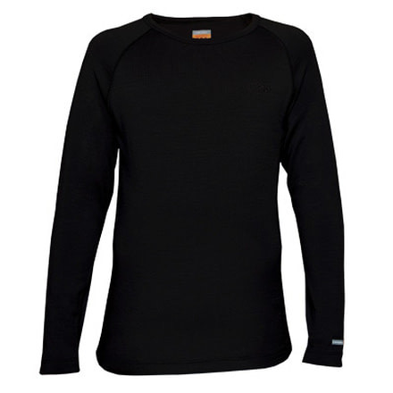 Icebreaker Oasis Long Sleeve Crewe 200 - Kid's-10-Black