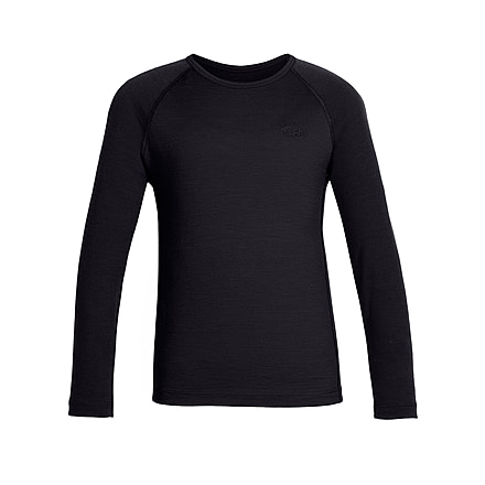 Icebreaker Oasis Long Sleeve Crewe, Black, 2, 10386300102