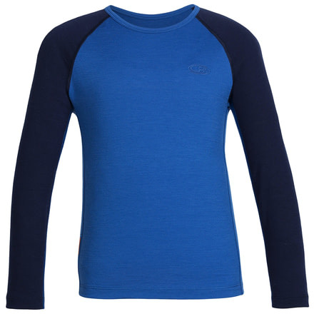 Icebreaker Oasis Long Sleeve Crewe - Kids'-6-Pelorus/Admiral