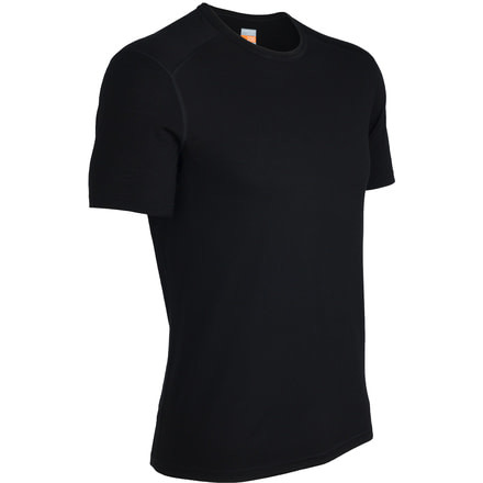 Icebreaker Oasis Short Sleeve Crewe - Men's-Black-X-Large