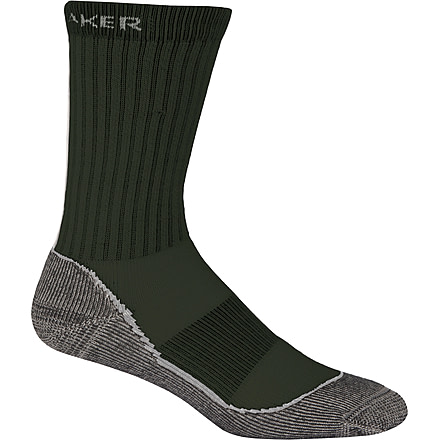 Icebreaker Outdoor Lite Crew Sock - Men's-Sage/Silver/Oil-Large