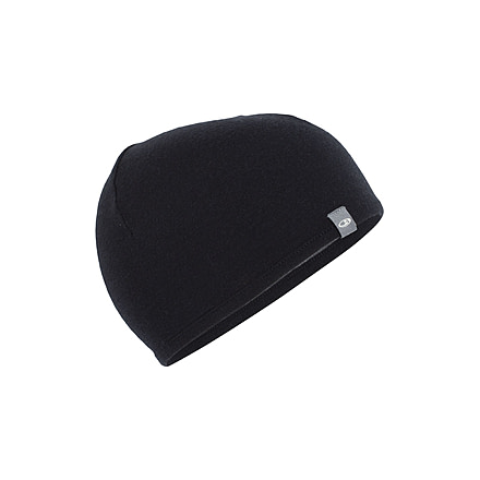 Icebreaker Pocket Beanie, Black/Gritstone Heather, One Size, IBIBM200A04OS