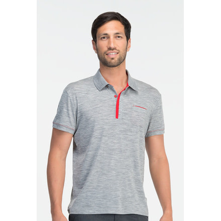 Icebreaker Quattro Short Sleeve Polo Clearance - Men's-Metro-Small