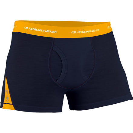 Icebreaker Relay Boxer Briefs - Men's-Admiral/Harvest-Small