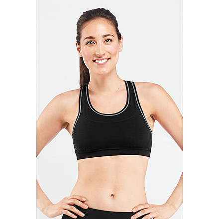 Icebreaker Rush Bra - Womens-Black-X-Small