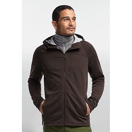 Icebreaker Sierra+ Hood Jacket - Men's-Walnut-Small