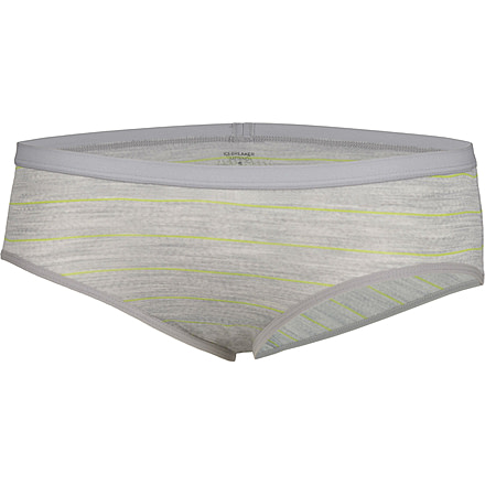 Icebreaker Siren Hipkini Stripe - Women's-Blizzard/Honeydew-Small
