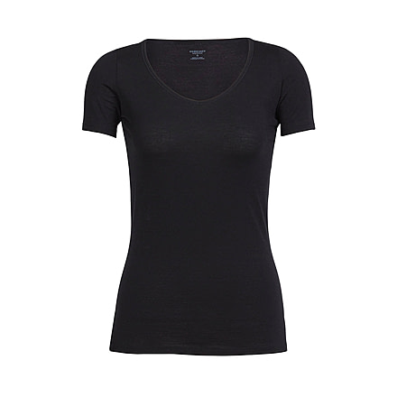 Icebreaker Merino 150 Siren SS Sweetheart - Women's, Black, Extra Small, IB103062001XS