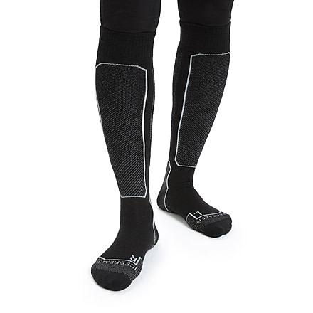 Icebreaker Ski+ Light Over The Calf Socks - Women's, Black, Medium, IB104879001M