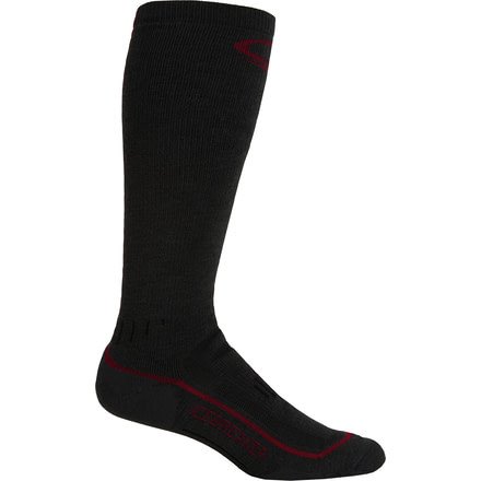 Icebreaker Ski Med Over The Calf Sock - Men's-Trail/Rocket/Earthen-Large