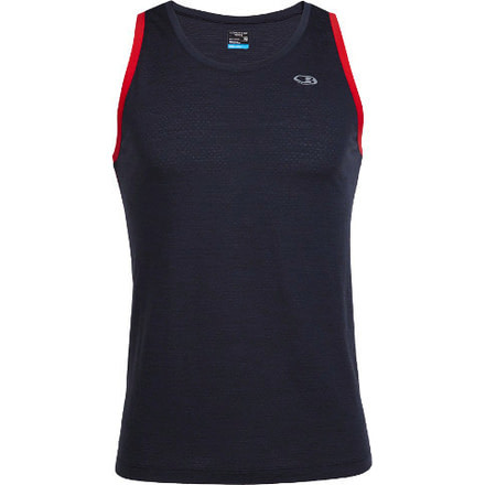 Icebreaker Strike Lite Tank Top - Men's -Stealth/Rocket-Large