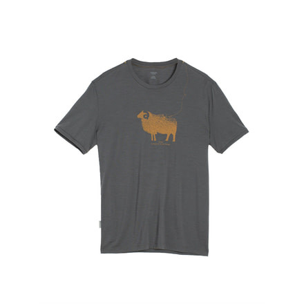 Tech Lite Short Sleeve Crew Graphic - Mens-Merino Ram/Monsoon-X-Large