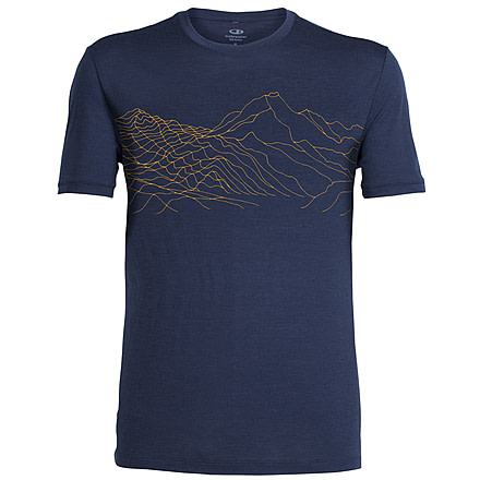 Icebreaker Tech Lite Short Sleeve Crew Topochartic - Men's-Admiral-Small