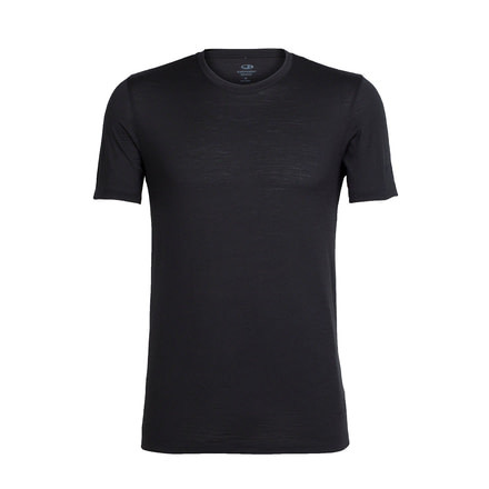 Icebreaker Tech Lite Short Sleeve Crewe Bear Lift - Mens, Black, Large, 104724010L