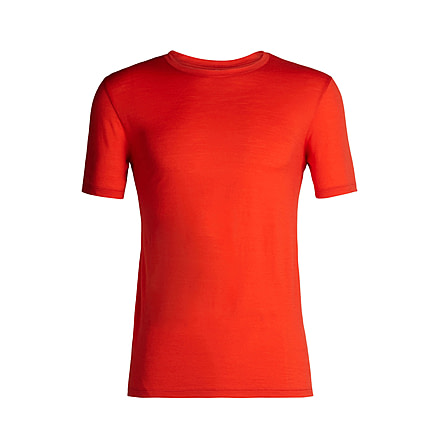 Icebreaker Tech Lite Short Sleeve Crewe, Chili Red, Large, 103860-602-L