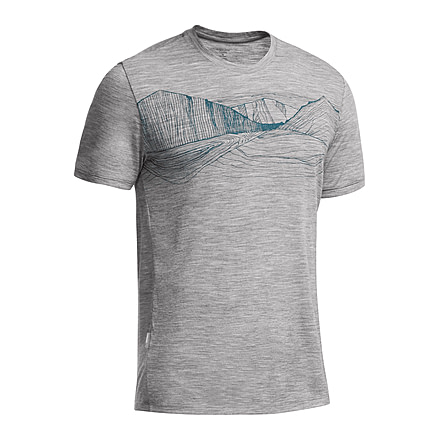 Icebreaker Tech Lite Short Sleeve Crewe Graphic - Men's-Terra Firma Metro-Small