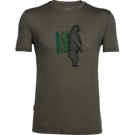 Icebreaker Tech Lite Short Sleeve Crewe Rambler - Men's-Kona-Small