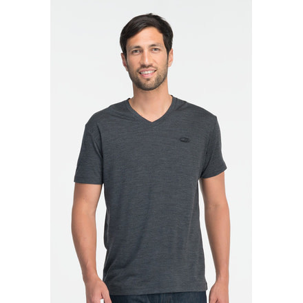 Icebreaker Tech T Lite Short Sleeve V Clearance - Men's-Jet-X-Large