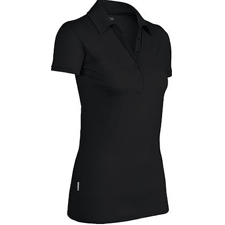 Icebreaker Tech Polo - Women's-Black-Large
