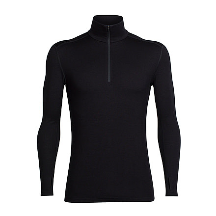Icebreaker Tech Top Long Sleeve Half Zip, Black, 2XL, 104034001XXL
