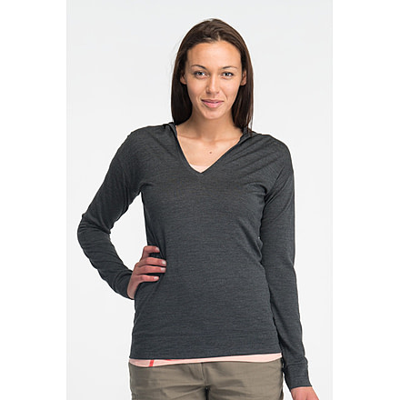 Icebreaker Vista Long Sleeve Hood Clearance - Women's-Jet-X-Small